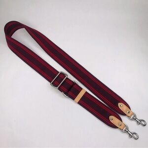 Coach Bag Strap Adjustable Crossbody Shoulder Replacement Maroon Red Cotton